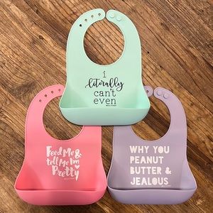 Bella Tunno Silicone Baby Bib Set of 3